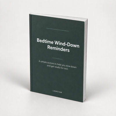 The Loboom Bedtime Wind-Down Card
